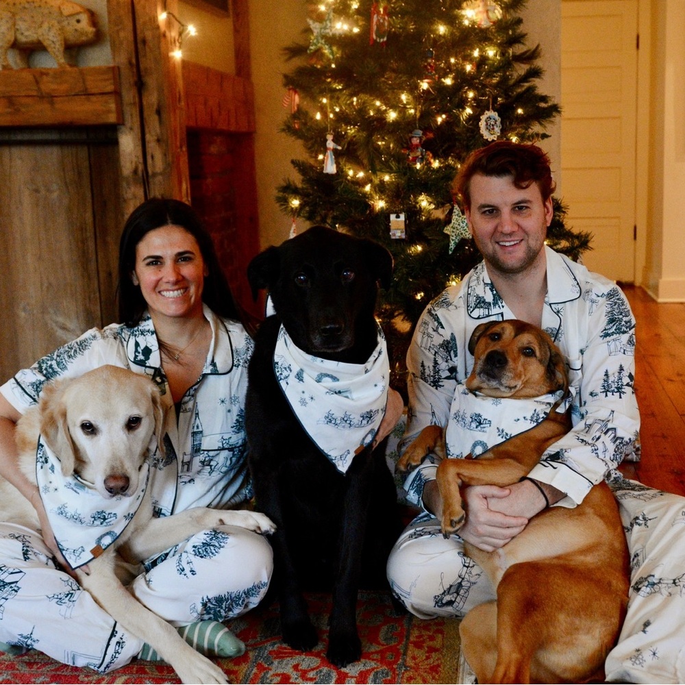 Katie Kime Holiday Toile Men's Pajama Pants Set